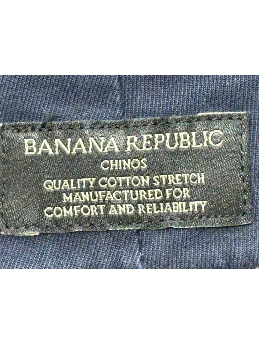 Banana Republic Fulton Stretch Flat Chinos Blue Mens 31/30